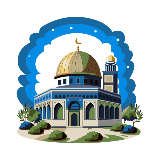 Jerusalem Mosque illustration