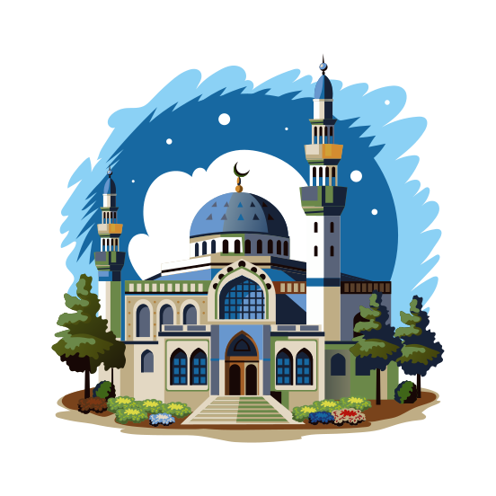 Majestic Mosque illustration