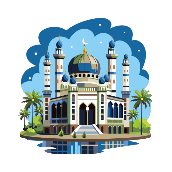 Medieval Mosque illustration