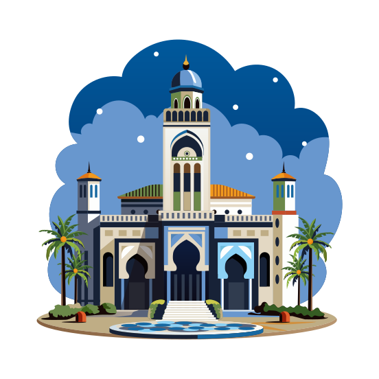 Modern Mosque illustration