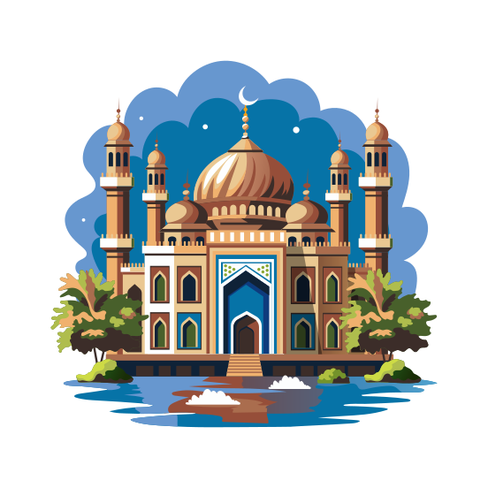 Mosque Structure illustration