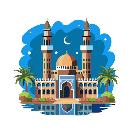 Night Mosque illustration