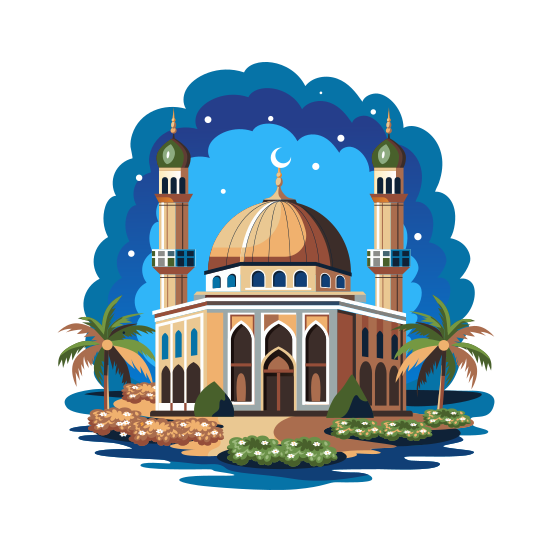 Qibli Mosque illustration