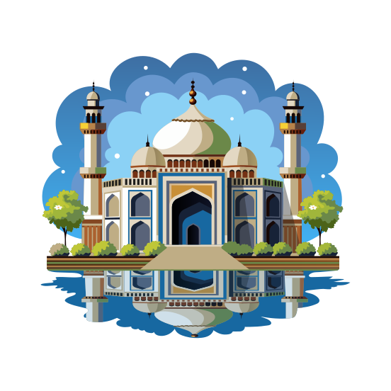 Sultan Mosque illustration