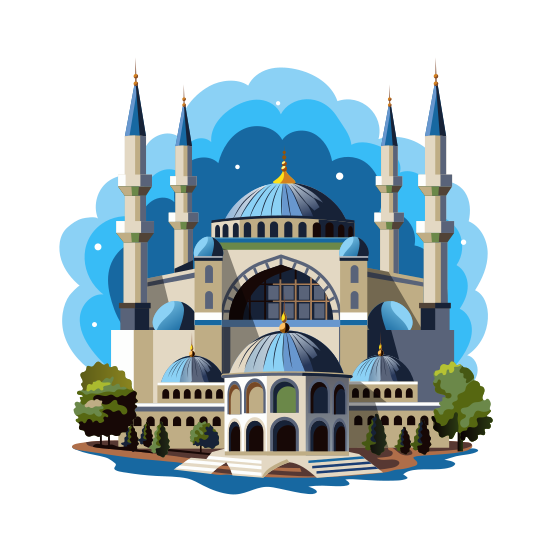 Turkey Mosque illustration