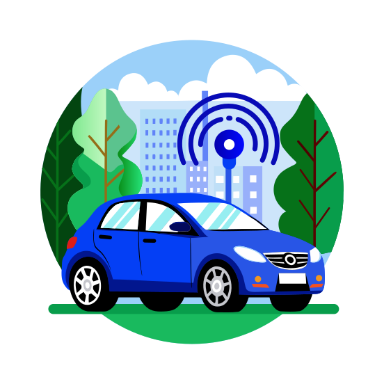 Autonomous Car illustration