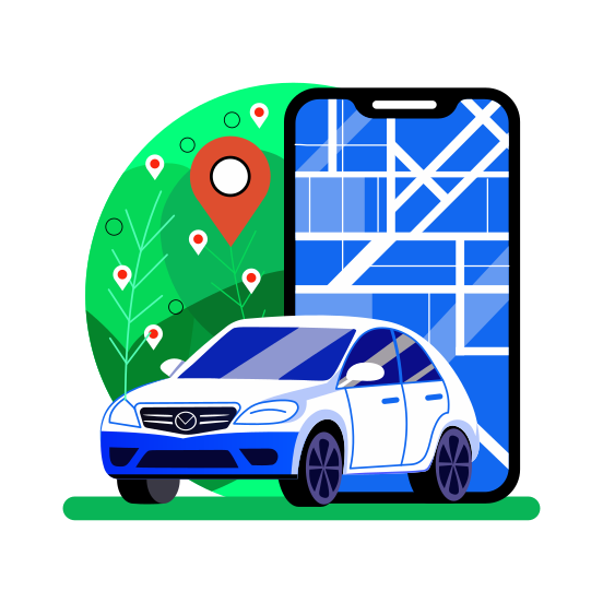 Car Tracking illustration