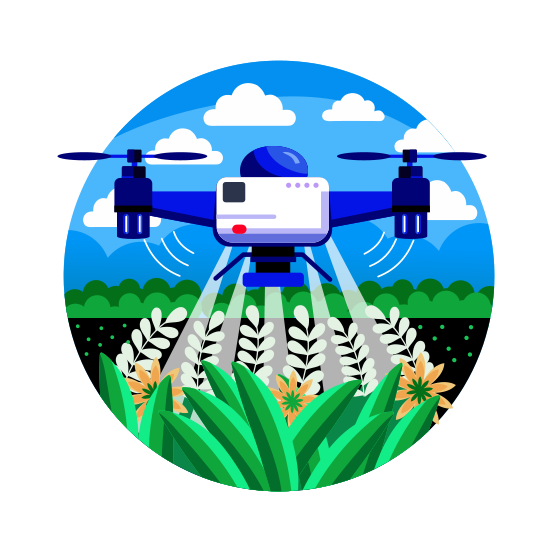 Drone Spray illustration