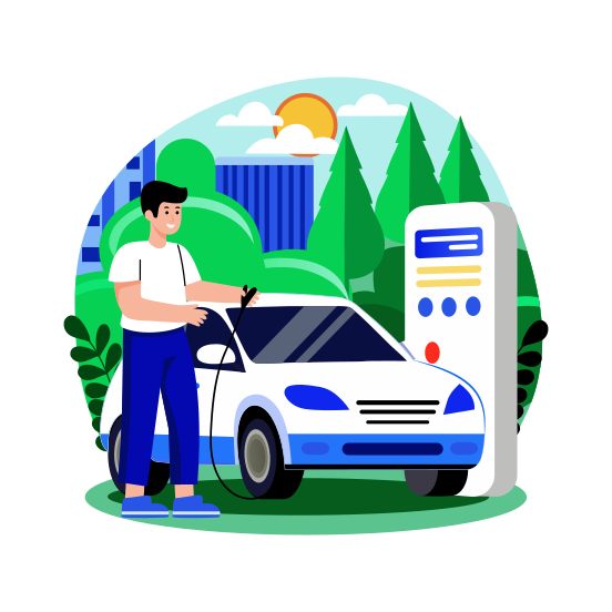 Electric Car illustration