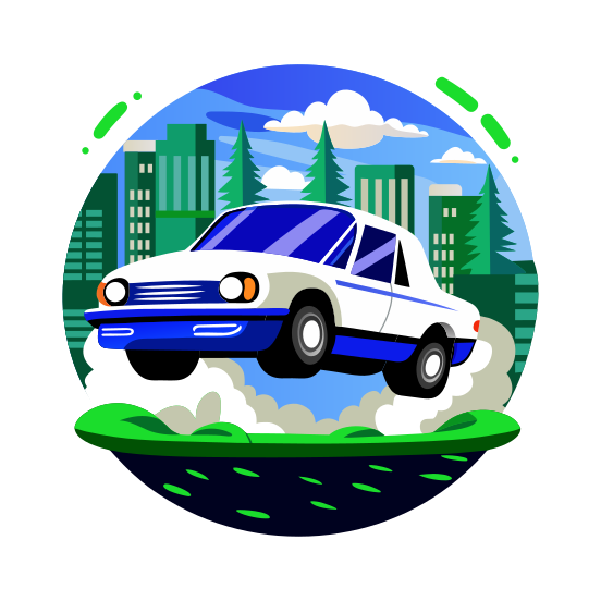 Flying Car illustration