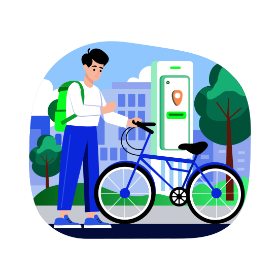Smart Bicycle illustration
