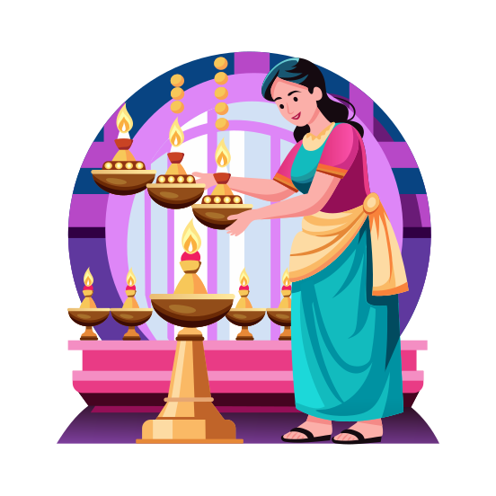 Burning Lamp illustration