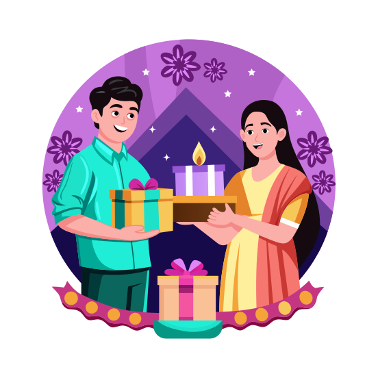 Happy Diwali illustration