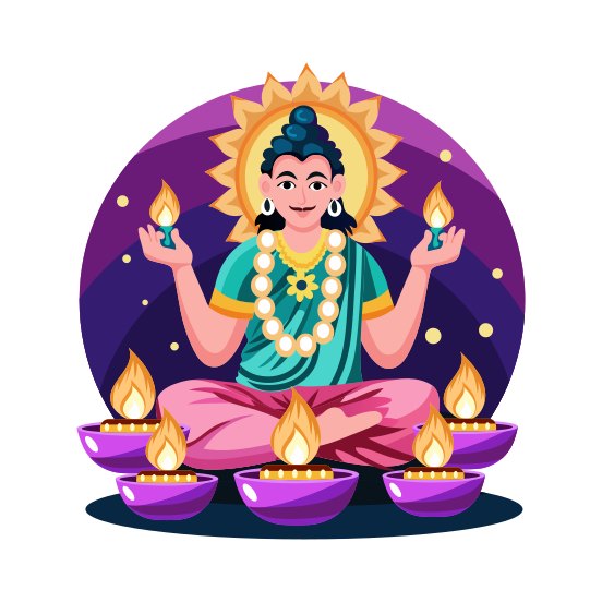 Indian Goddess illustration