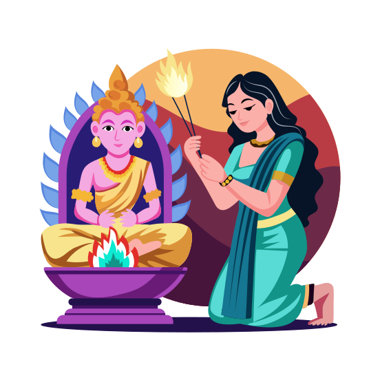 Religious Ritual illustration