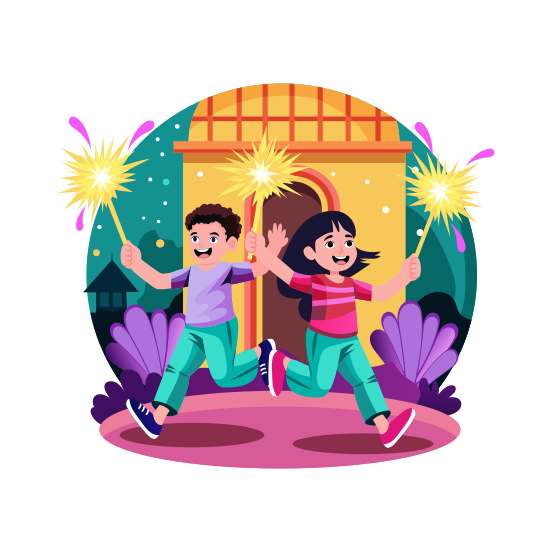 Sparklers illustration