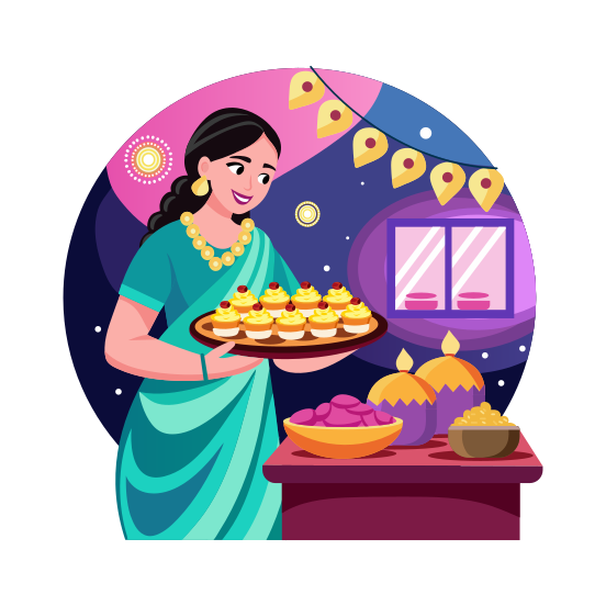 Traditional Feast illustration