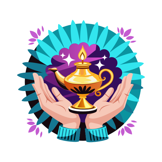 Traditional Lamp illustration