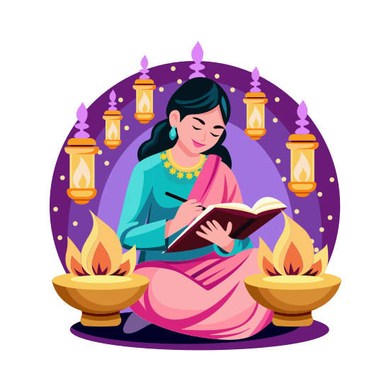 Writing illustration