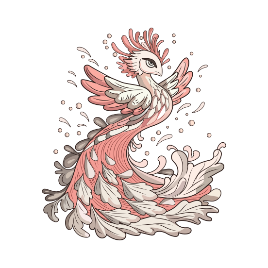 Flying Phoenix illustration