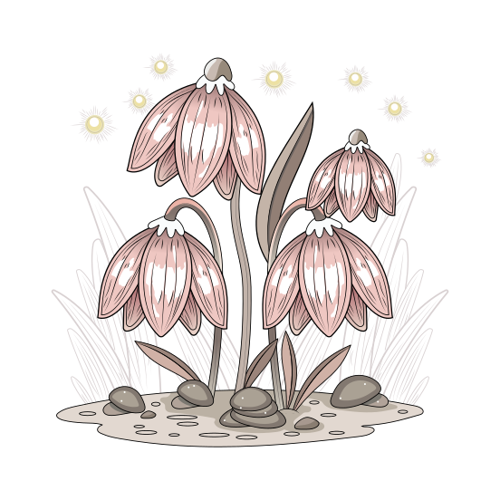 Wilted Flowers illustration