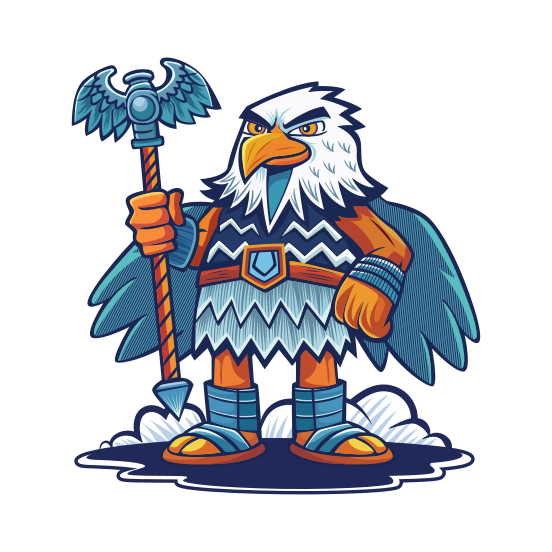 Hawk Character illustration