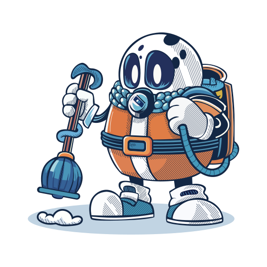 Lunar Astronaut illustration