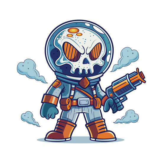 Skull Character illustration