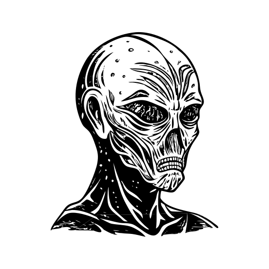 Alien Head illustration