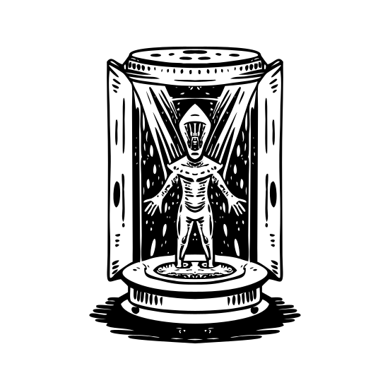 Alien Hologram illustration