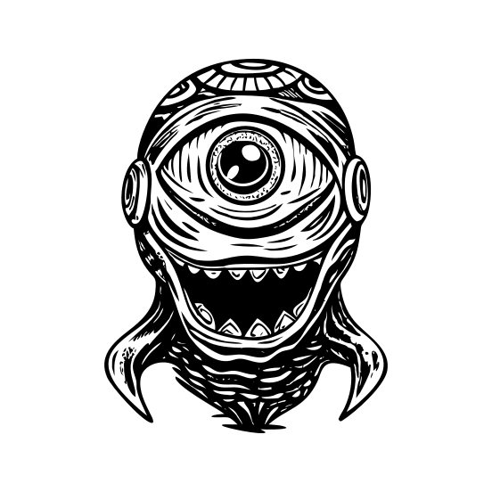 Cyclops Alien illustration