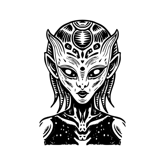 Female Alien illustration
