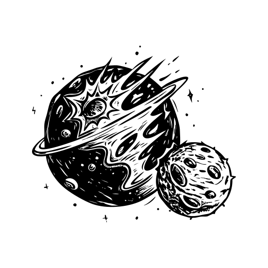 Planet Collision illustration