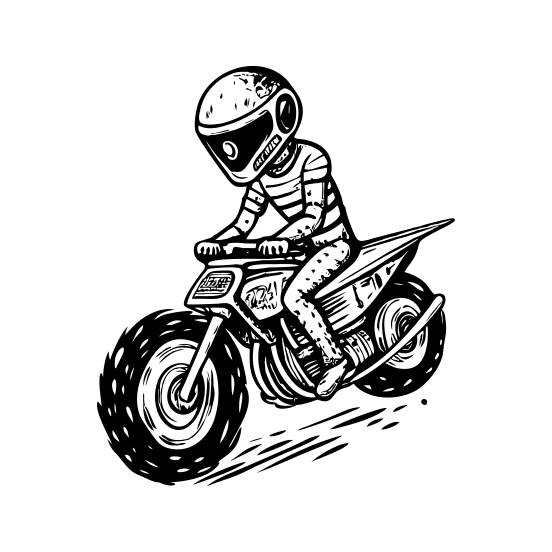 Space Bike illustration