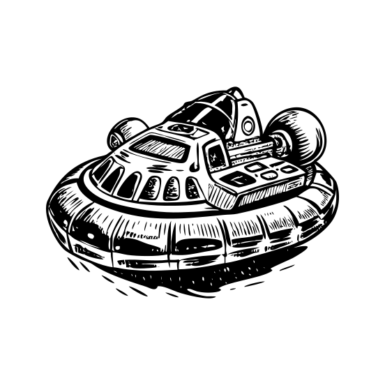 Space Hovercraft illustration