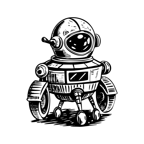 Space Robot illustration