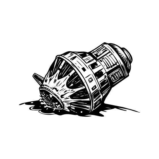 Spaceship Crash illustration