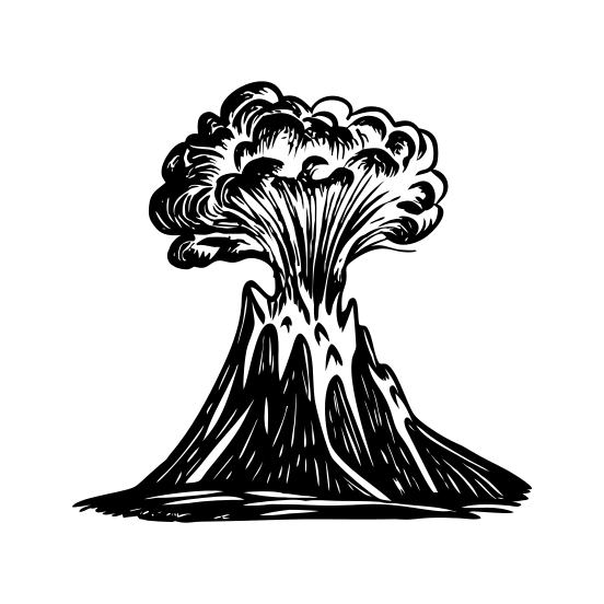 Volcano Eruption illustration