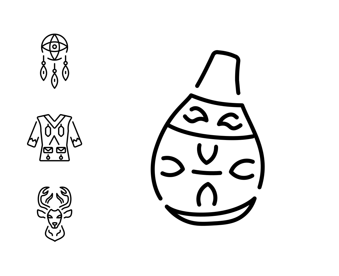 Tribal Art Icon Set family preview image