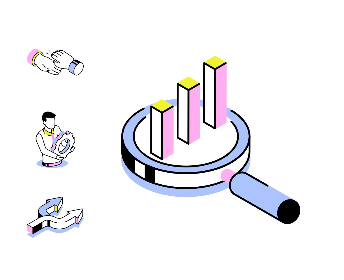 Work and Productivity Isometric Icons  family preview image