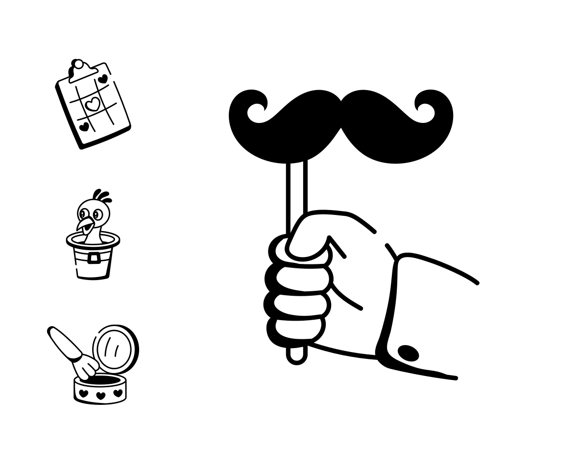 Love and Celebration Doodle Icons family preview image