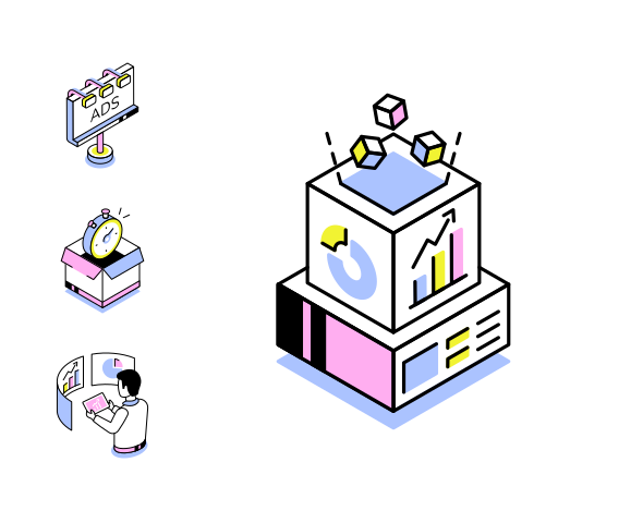 Marketing and Growth Isometric Icons  family preview image