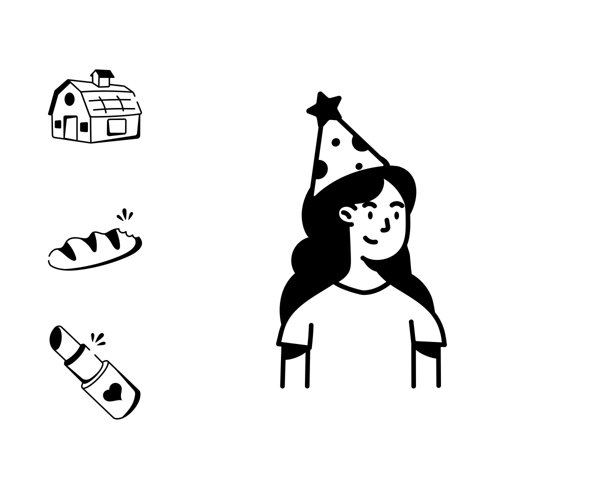 Love and Celebration Doodle Icons family preview image