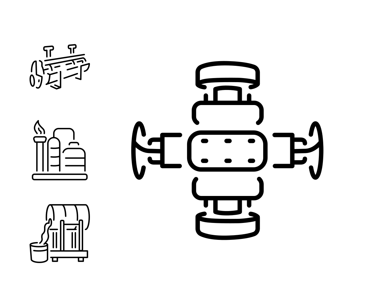 Oil Industry Icon Set family preview image