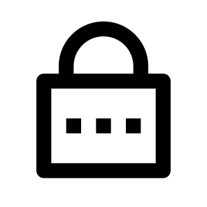 Lock Password Line icon