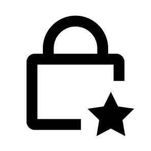 Lock Star Line icon