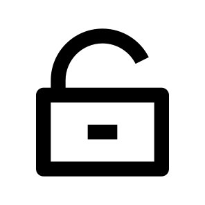 Lock Unlock Line icon