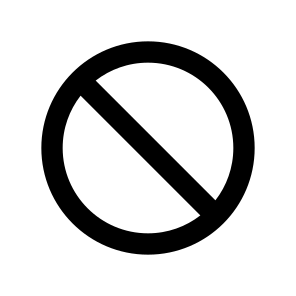 Prohibited Line icon