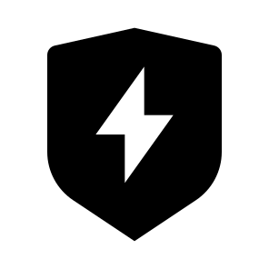 Shield Flash Fill icon