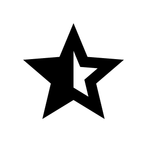 Star Half S Fill icon